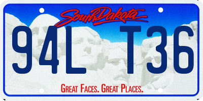 SD license plate 94LT36
