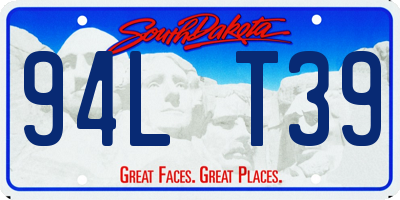 SD license plate 94LT39