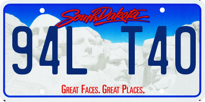 SD license plate 94LT40