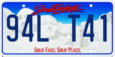 SD license plate 94LT41