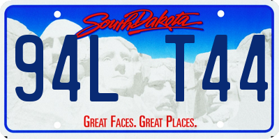 SD license plate 94LT44