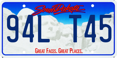 SD license plate 94LT45