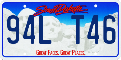 SD license plate 94LT46