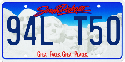 SD license plate 94LT50