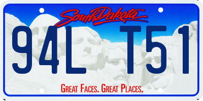 SD license plate 94LT51