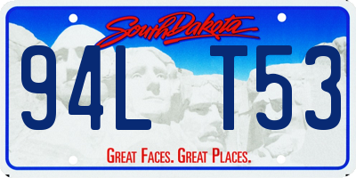 SD license plate 94LT53