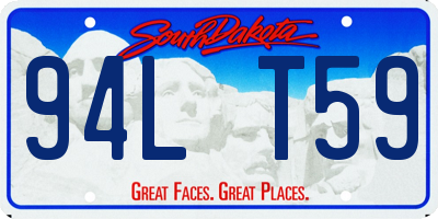 SD license plate 94LT59