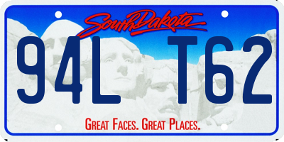 SD license plate 94LT62