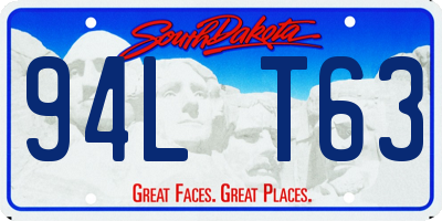 SD license plate 94LT63