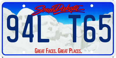 SD license plate 94LT65