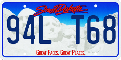 SD license plate 94LT68