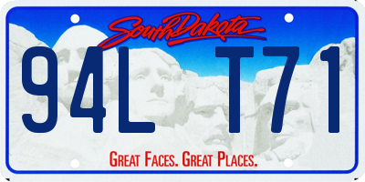 SD license plate 94LT71