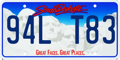 SD license plate 94LT83
