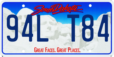 SD license plate 94LT84