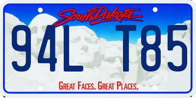 SD license plate 94LT85