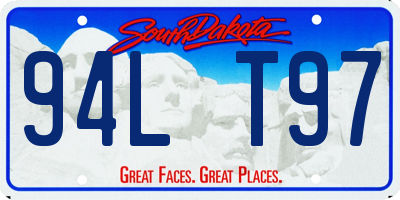 SD license plate 94LT97