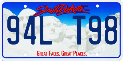 SD license plate 94LT98