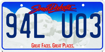 SD license plate 94LU03