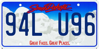 SD license plate 94LU96