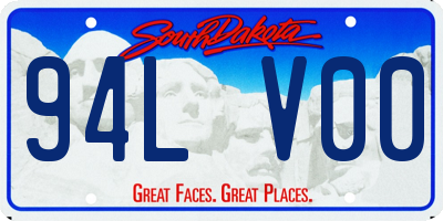 SD license plate 94LV00