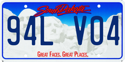 SD license plate 94LV04