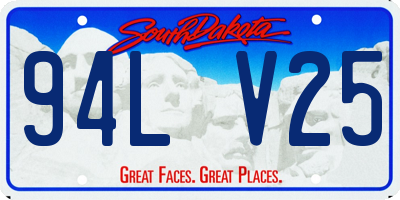 SD license plate 94LV25