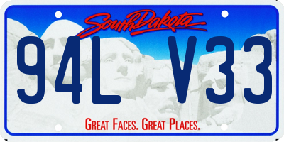 SD license plate 94LV33