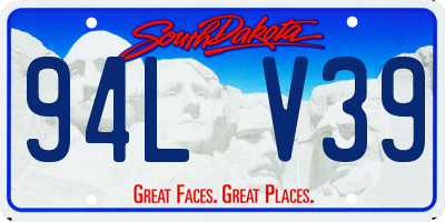 SD license plate 94LV39