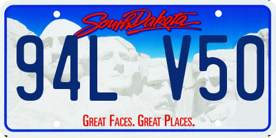 SD license plate 94LV50