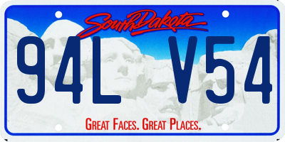 SD license plate 94LV54
