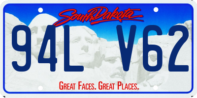 SD license plate 94LV62