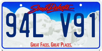 SD license plate 94LV91