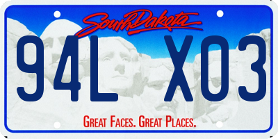 SD license plate 94LX03