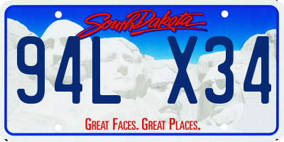 SD license plate 94LX34