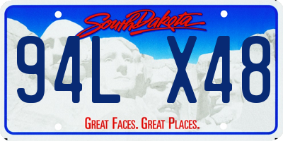 SD license plate 94LX48
