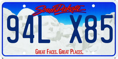 SD license plate 94LX85