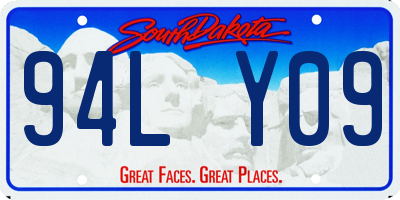 SD license plate 94LY09