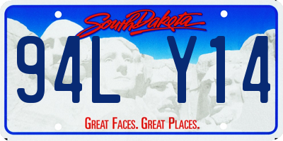 SD license plate 94LY14