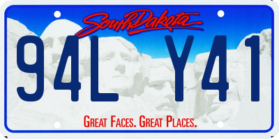 SD license plate 94LY41