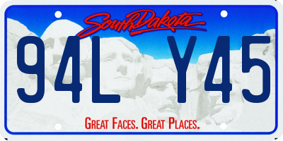 SD license plate 94LY45