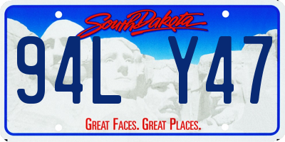 SD license plate 94LY47