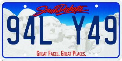 SD license plate 94LY49