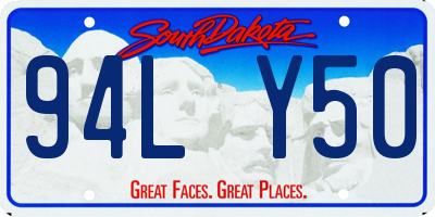 SD license plate 94LY50