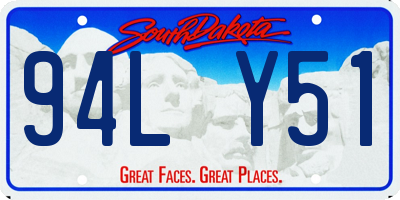 SD license plate 94LY51