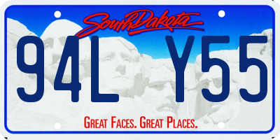 SD license plate 94LY55