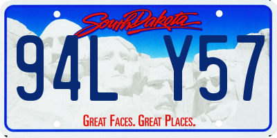 SD license plate 94LY57
