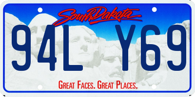 SD license plate 94LY69