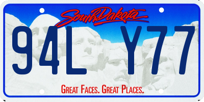 SD license plate 94LY77