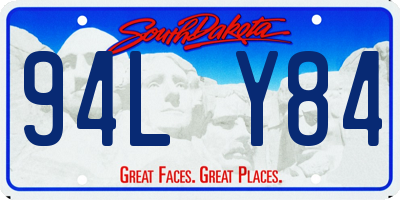 SD license plate 94LY84