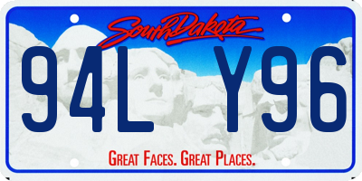 SD license plate 94LY96